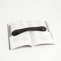 Book Weight - Black "Croco" Leather